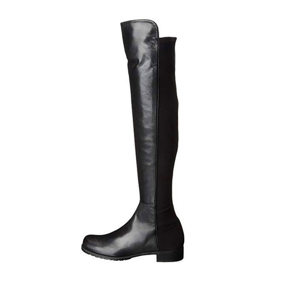 Stuart Weitzman 50-50 Leather Over Knee Boots, 5.5 - Picture 7 of 8